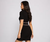 Preppy Vibes Collared Mini Dresses